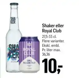 Føtex Shaker eller Royal Club tilbud