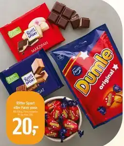 Føtex Ritter Sport eller Fazer pose tilbud