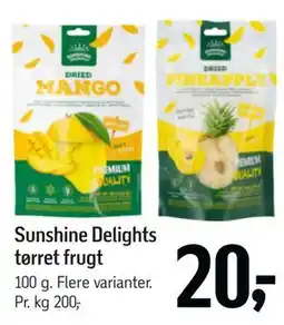 Føtex Sunshine Delights tørret frugt tilbud