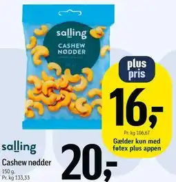 Føtex Cashew nødder tilbud