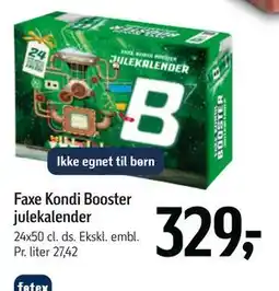 Føtex Faxe Kondi Booster julekalender tilbud