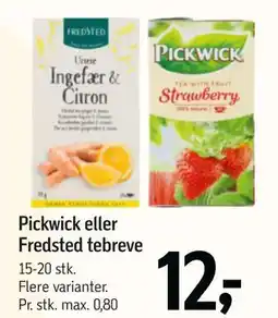 Føtex Pickwick eller Fredsted tebreve tilbud