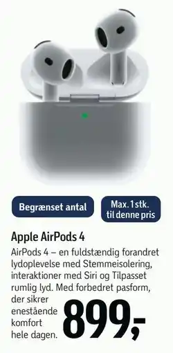 Føtex Apple AirPods 4 tilbud