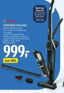 Føtex Ledningsfri støvsuger tilbud
