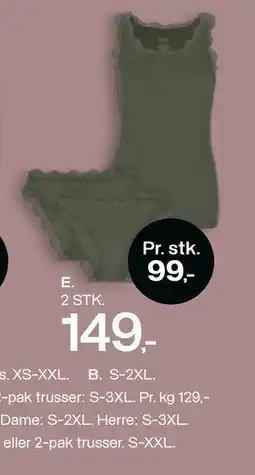 Føtex Undertrøje eller 2-pak trusser tilbud