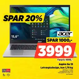 Power Acer Aspire Go 15 tilbud