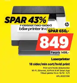 Power hp laserprinter tilbud