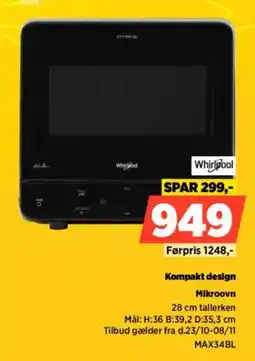 Power Whirlpool Mikroovn tilbud