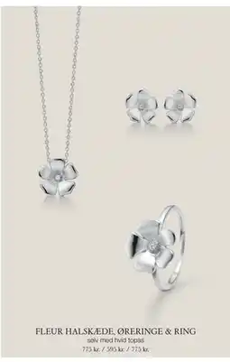 Vibholm FLEUR HALSKÆDE, ØRERINGE & RING tilbud