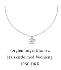 Vibholm Forglemmigej Blomst, Halskæde med Vedhæng tilbud