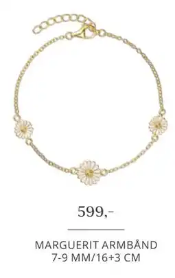 Vibholm MARGUERIT ARMBÅND 7-9 MM/16+3 CM tilbud