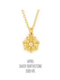 Vibholm APRIL DAISY BIRTHSTONE tilbud