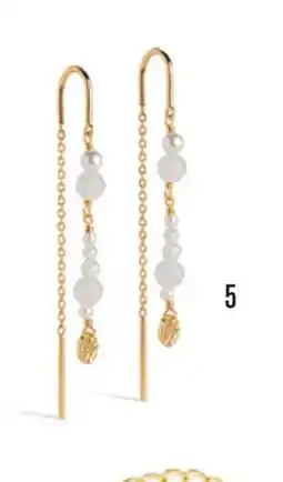 Vibholm Enamel Copenhagen, Sofia White & Pearls øreringe tilbud