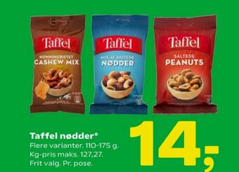 Coop 365 Taffel peanuts tilbud