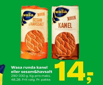Coop 365 Wasa knækbrød tilbud