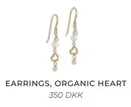 Vibholm EARRINGS, ORGANIC HEART tilbud