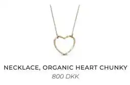 Vibholm NECKLACE, ORGANIC HEART CHUNKY tilbud