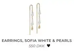 Vibholm EARRINGS, SOFIA WHITE & PEARLS tilbud