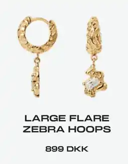Vibholm LARGE FLARE ZEBRA HOOPS tilbud