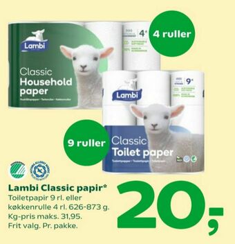 Coop 365 Classic toiletpapir tilbud
