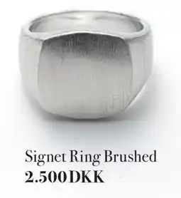Vibholm Signet Ring Brushed tilbud