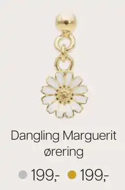Vibholm Dangling Marguerit ørering tilbud