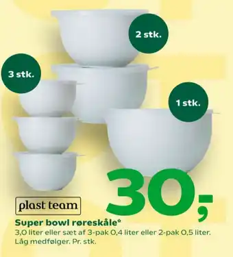 Plast team skål
