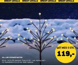 XL-BYG Veli Line Lystræer Batteri tilbud
