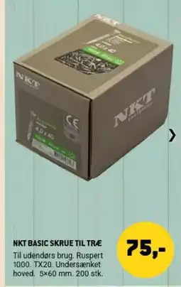 XL-BYG Nkt basic skrue til træ tilbud
