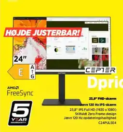 Power Cepter Dpric 23,8" FHD-skærm tilbud