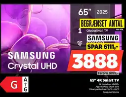 Power Samsung 65"4K Smart TV tilbud