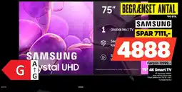 Power Samsung 75" 4K Smart TV tilbud
