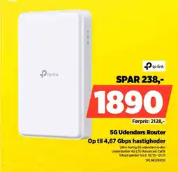 Power Tp-link 5g udendørs router tilbud
