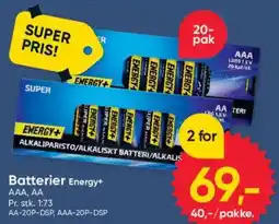BigDollar Batterier Energy+ tilbud