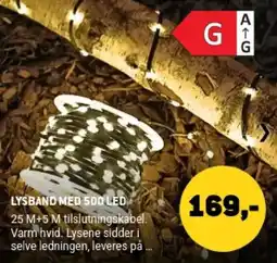 XL-BYG Lysband med 500 led tilbud