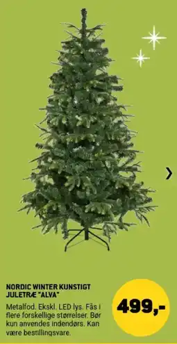 XL-BYG Nordic Winter Kunstigt Juletræ Alva tilbud