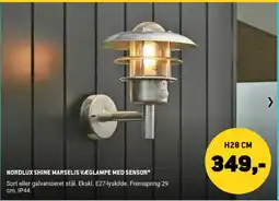 XL-BYG Nordlux Shine Marselis væglampe med sensor tilbud