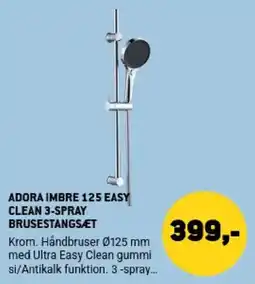 XL-BYG Adora Imbre 125 Easy Clean 3-spray brusestangsæt tilbud