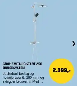 XL-BYG Grohe Vitalio Start 250 Brusesystem tilbud