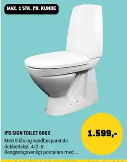 XL-BYG Ifo Sign Toilet 6860 tilbud