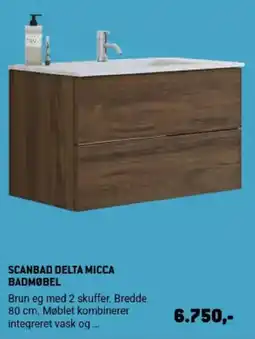 XL-BYG Scanbad Delta Micca Badmøbel tilbud