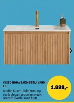 XL-BYG Vasso Roma Badmøbel i Varm Eg tilbud