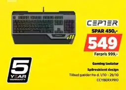 Power Cepter gaming tastatur tilbud