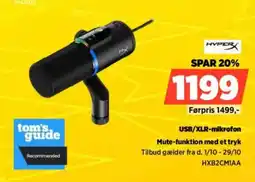Power HyperX USB/XLR-mikrofon tilbud