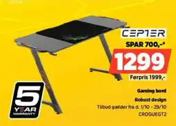 Power Cepter Gaming bord tilbud