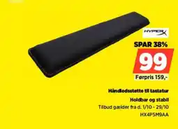 Power HyperX håndledsstøtte til tastatur tilbud