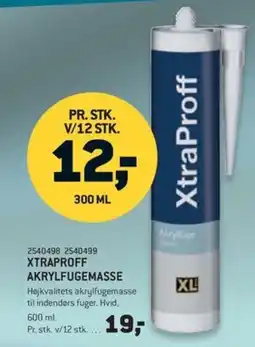 XL-BYG XtraProff akrylfugemasse tilbud