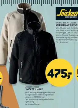 XL-BYG Snickers jakke tilbud