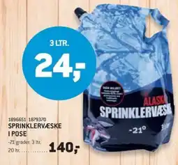 XL-BYG Alaska sprinklervæske i pose tilbud