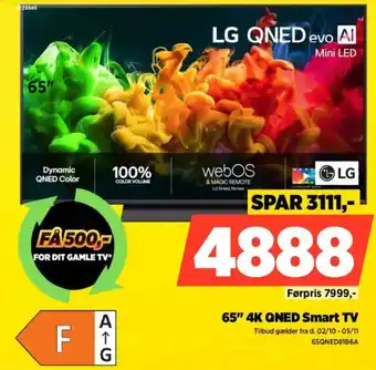 LG 65" 4K QNED Smart TV
